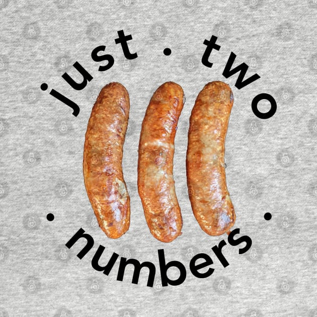 Just Two Numbers (black) by StevenFeldman